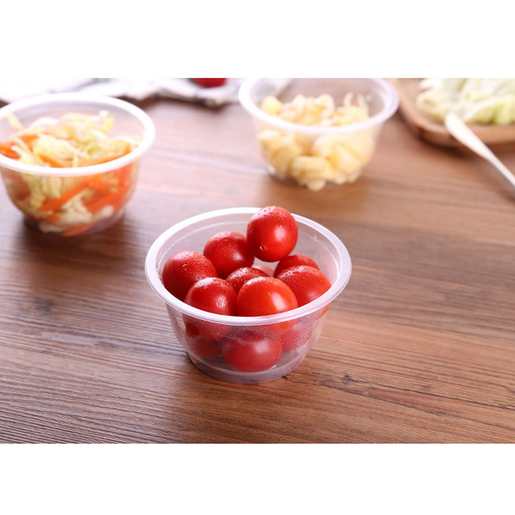 Food Snacks Party - 50 قطعة من الأوعية البلاستيكية الشفافة