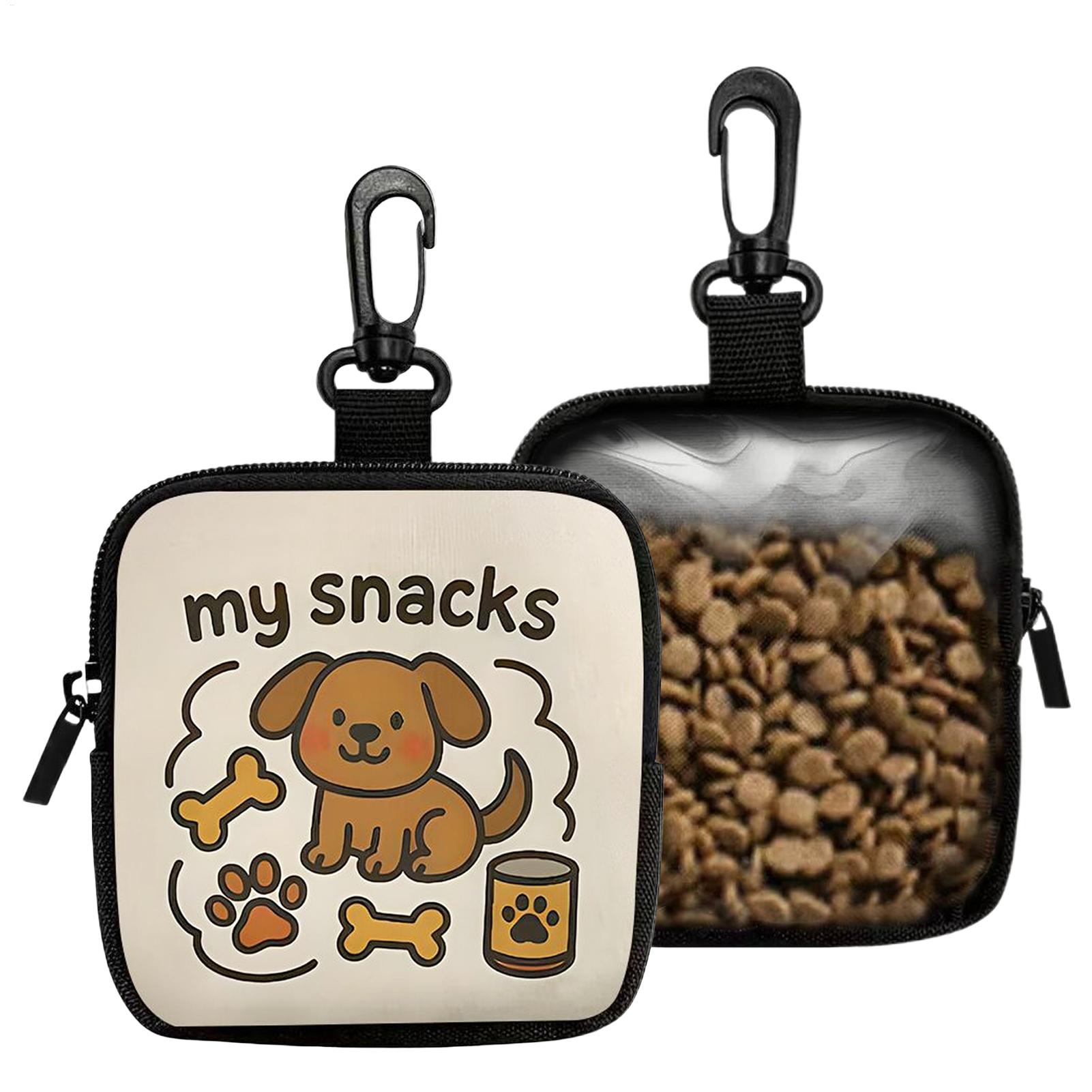 Food Snacks For Hiking - حقيبة محمولة لتخزين وجبات الكلاب، موزع