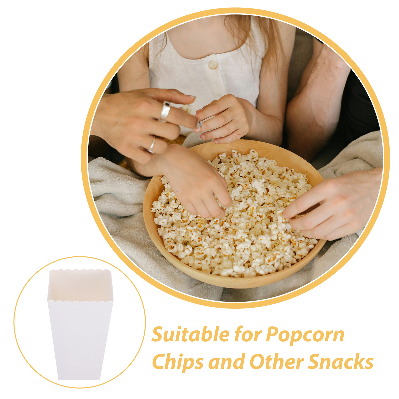 50 قطعة من صناديق الفشار القاب - مراجعة Food Snacks Party وسعره