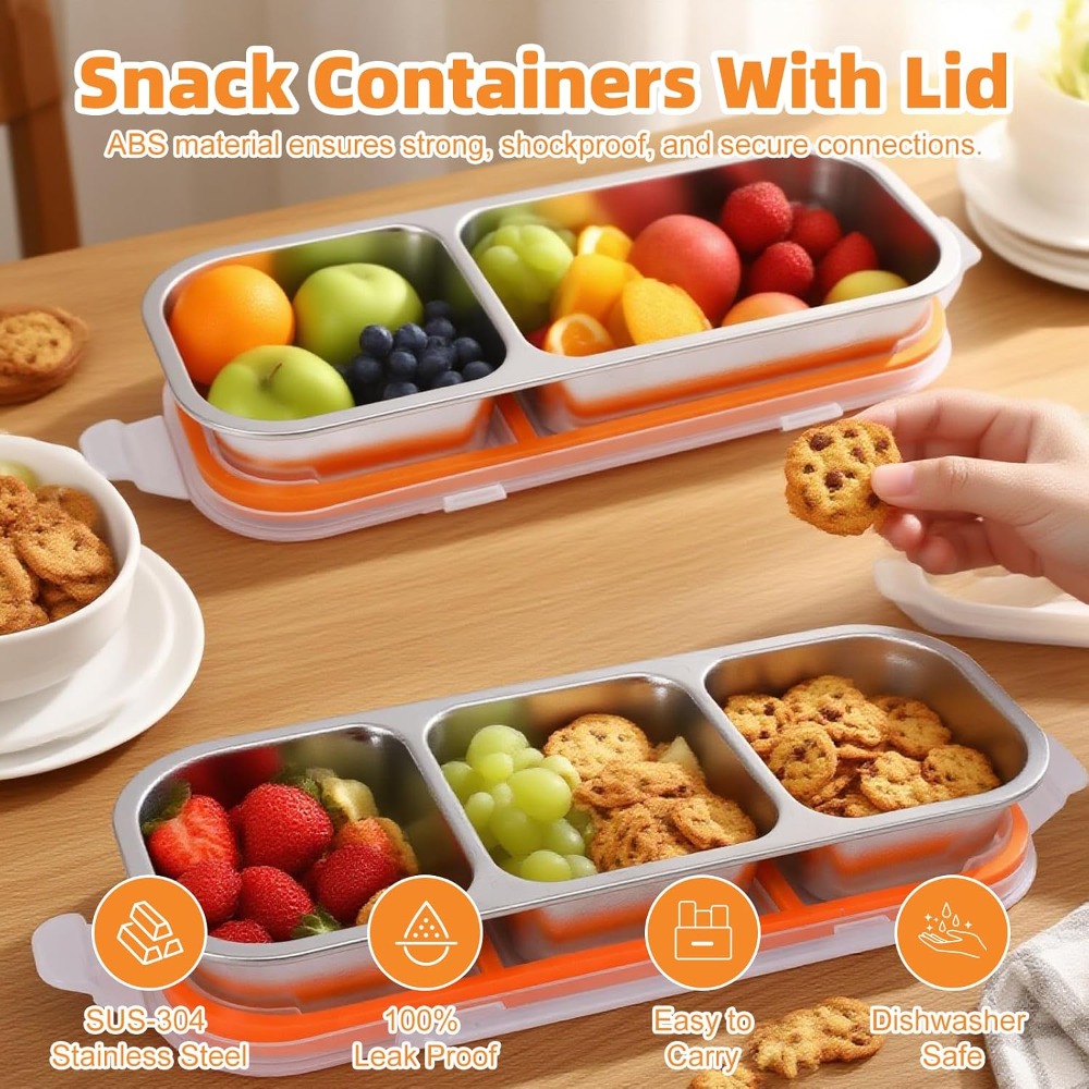 حاويات وجبات خفيفة من الفولاذ  - مراجعة Food Snacks For Hiking وسعره