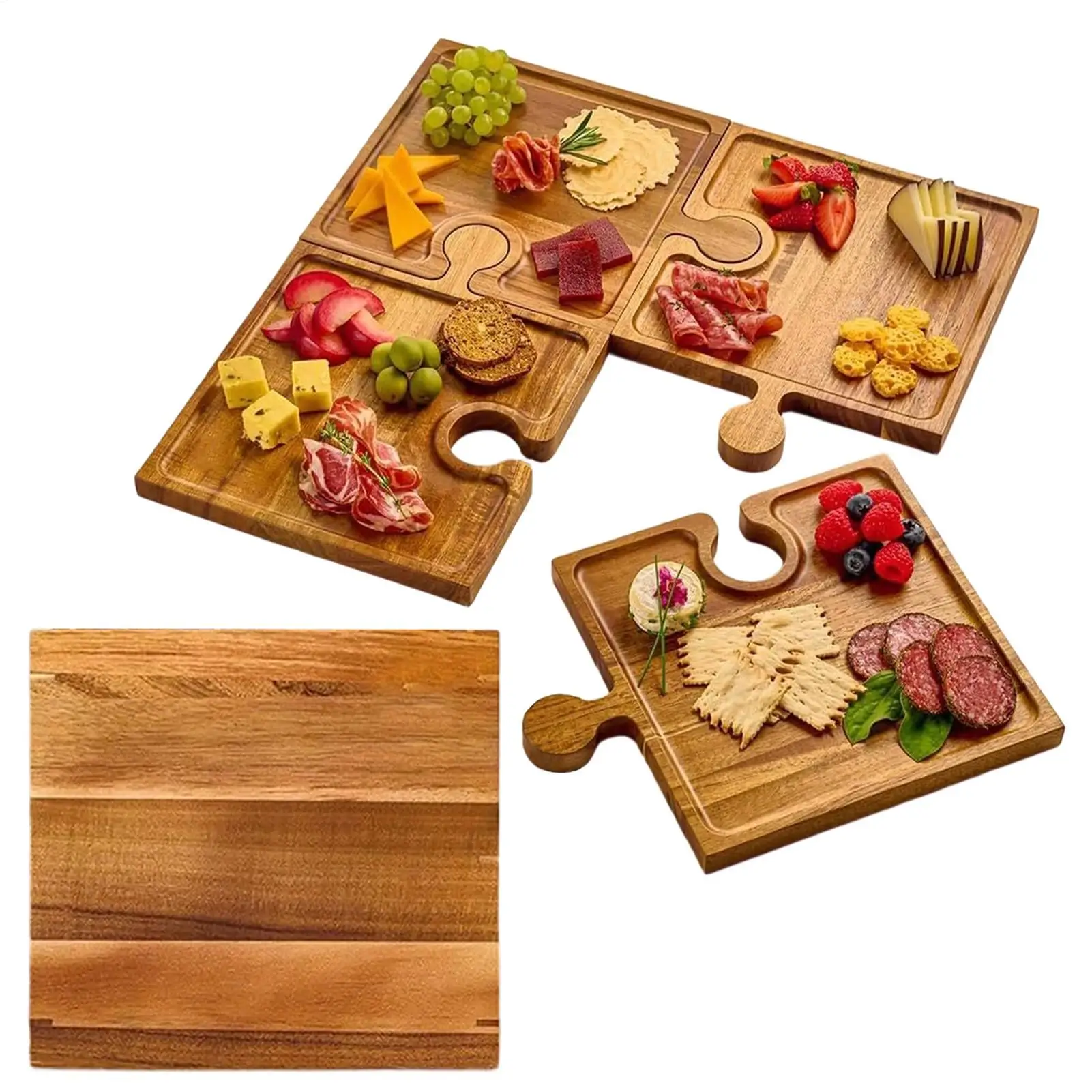 صينية تقديم طعام خشبية على شكل - مراجعة Food Platter Snacks وسعره