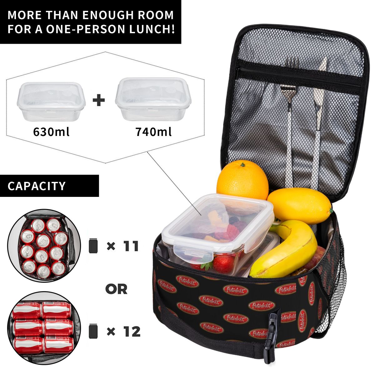 حقيبة غداء معزولة للطعام بتصمي - مراجعة Food Snacks For Hiking وسعره